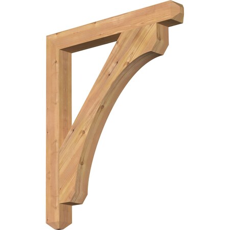 Ekena Millwork Legacy Craftsman Smooth Bracket, Western Red Cedar, 3 1/2"W x 32"D x 38"H BKT04X32X38LEC04SWR